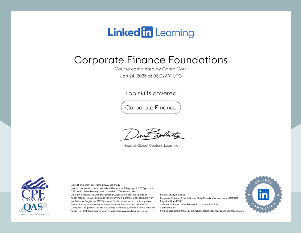 Corporate Finance
