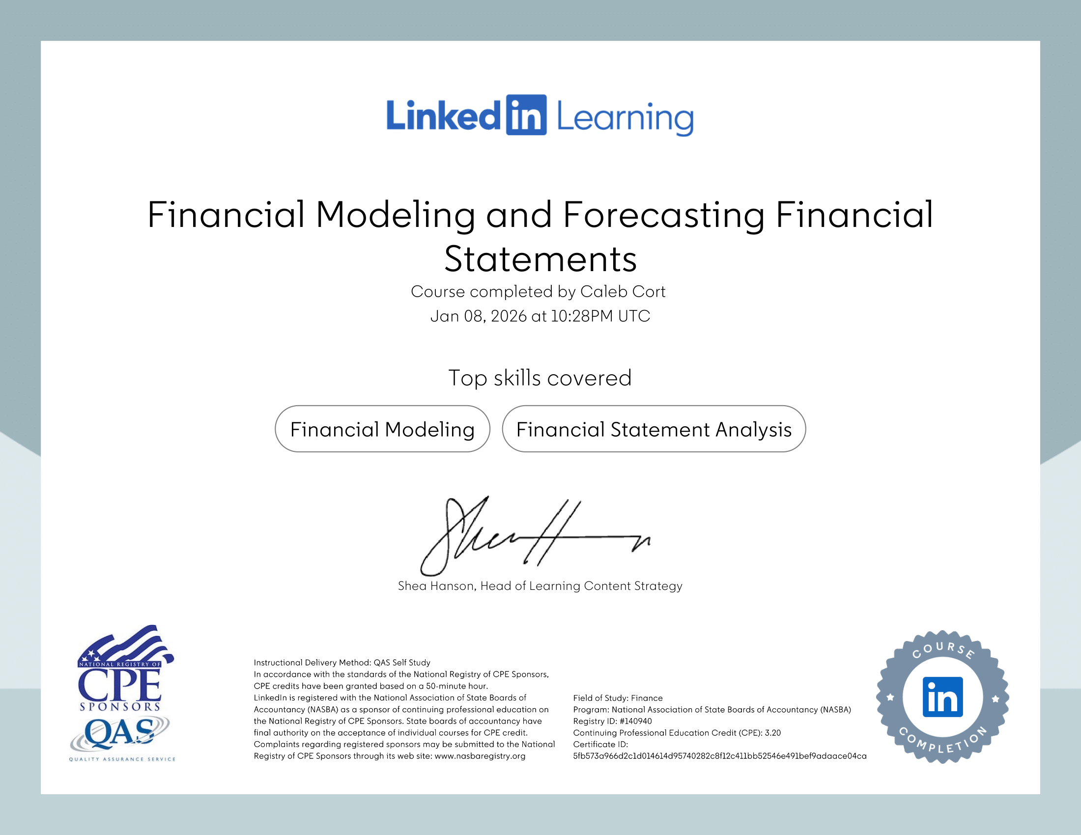 Financial Modeling and Forecasting Financial Statements