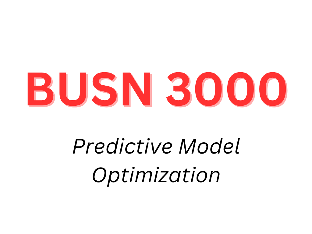Predictive Model Optimization